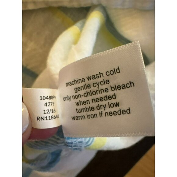 Lane Bryant Striped Linen-Blend Button-Front Tunic Top Size 22/24 - Picture 5 of 8